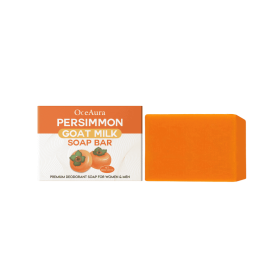 OceAura Persimmon Goat Milk Body Soap Moisturizing, Moisturizing, Gentle Cleansing, Fragrant, Softening, Skin Care Soap (Option: 2pcs)